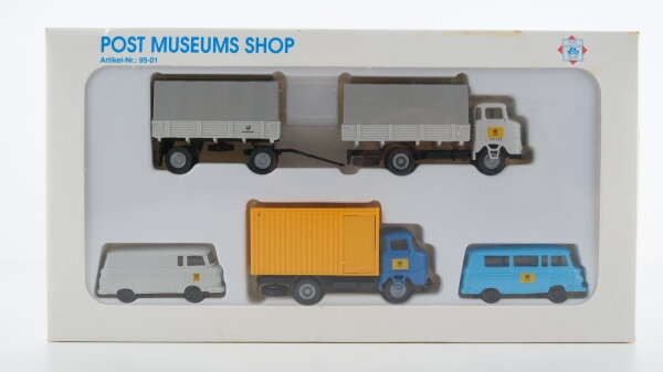 s.e.s minicars H0 95-01 Fahrzeug-Set Post- und Fernmeldedienst-Fahrzeuge 1990