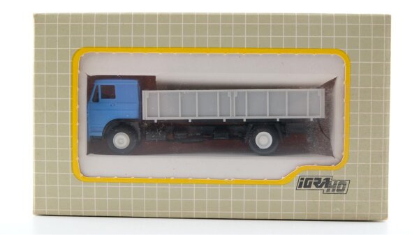 IGRA H0 LKW Pritschenkipper hellblau/grau