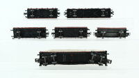 Märklin H0 Konvolut Niederbordwagen mit Baumaschienen Niederbordwagen Rungenwagen Niederbordwagen mit Plane DB