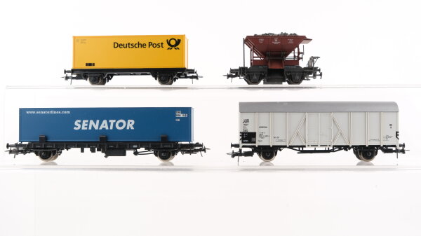 Roco H0 Konvolut Containertragewagen "Senator Deutsche Post" Kühlwagen Schotterwagen DB/ÖBB