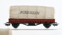 Märklin H0 Konvolut Niederbordwagen Niederbordwagen mit Plane DB