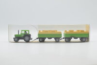 Wiking H0 26386 Deutz-Fahr Schlepper mit Anhänger