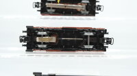 Märklin H0 Konvolut Kesselwagen "Esso" Gedeckter Güterwagen mit Zugschluß Gedeckter Güterwagen mit Bremserhaus und Zugschluß (320) DB/Länderbahn