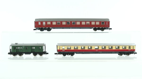 Arnold N Konvolut Personenwagen TEE 1.KL., Schlafwagen "DSG", Gepäckwagen DB,DRG