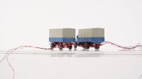 Lemke  MB 3500 LKW und Anhänger mit Planen und LED Beleuchtung Fahrlicht und Rücklicht getestet Gleichstrom