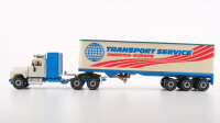 Siku V350 Mack mit Anhänger "Tranport Service...