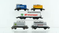 Märklin H0 Konvolut Kesselwagen "Shell Aral BP...