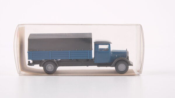 Wiking H0 16842 MB LKW L 2500 Pritsche/Plane blau/grau