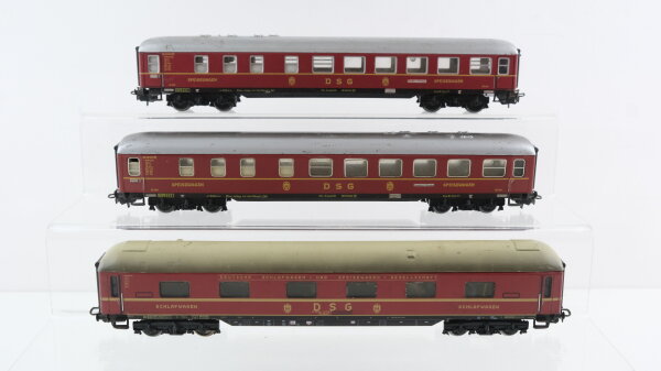 Märklin H0 Konvolut Speisewagen rot Schlafwagen rot DSG