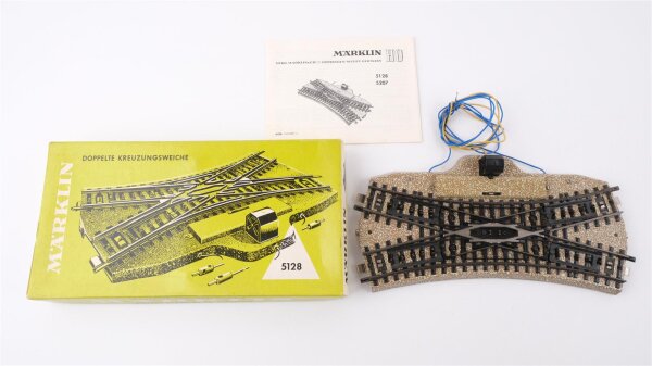 Märklin H0 5128 Doppelte Kreuzungsweiche (grüner Karton)