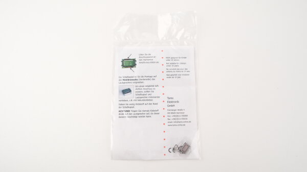 tams elektronik 70-03023-01 Mini 1208 Kleinstlautsprecher mit Schallkapsel 12 x 8 x 2,5 mm