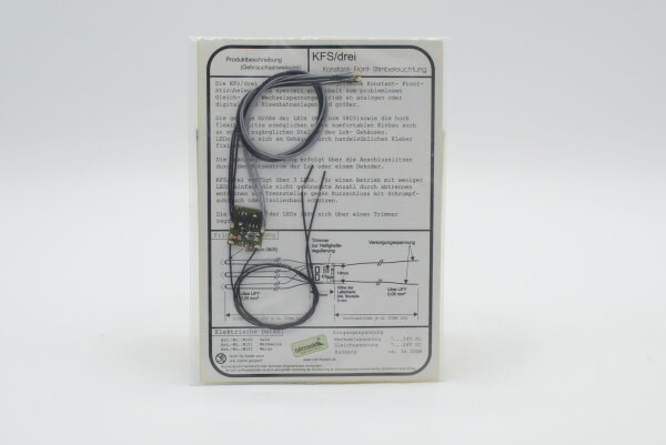 Ruhrmodell H0 M102 KFS/drei Konstand-Front-Stirnbeleuchtung weiß