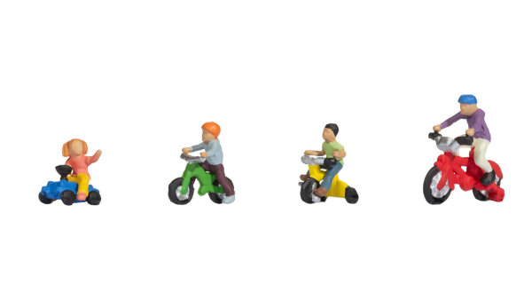 NOCH H0 15908 Kinder auf Kinderfahrrädern