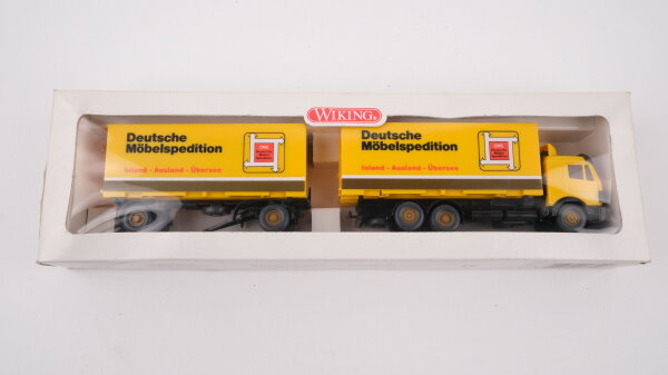 Wiking 1:87 573 01 GK: 573/1 CS nicht erfasst MB 2435 SK Wechselkoffer-Lastzug