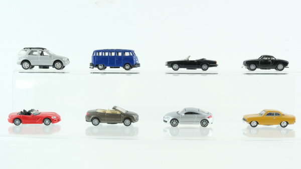 Schuco H0 Konvolut 8 Autos sortiert Metall