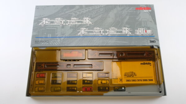Märklin H0 2663 Autotransport-Zug aus dem Volkswagenwerk der DB Wechselstrom Digital (nicht vollständig)