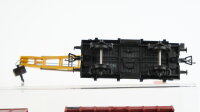 Fleischmann H0  Konvolut Güterwagen Kranwagen,  Niederbordwagen, Hochbordwagen mit 2 Container, Kühlwagen "Seefosche" DB
