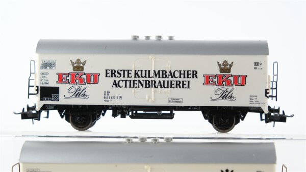 Trix H0 Konvolut Kühlwagen "Patrizier-Bräu, EKU 1.Kulmbacher AG-Brauerei, Bavaria Brauerei Hamburg Altona, Hackerbräu München" DB,DRG (1 Kupplung fehlt)