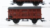 Piko H0 Konvolut Güterwagen Säuretopfwagen, Flachdachwagen, Viehwagen, Hochbordwagen DRG, K.P.E.V.