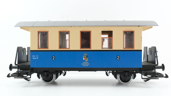 Piko G Personenwagen "Königlich Ketschenbacher Kreisbahn" blau-beige 2.Kl.