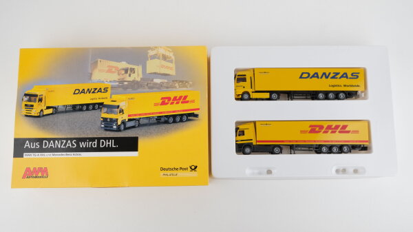 AWM 006738 LKW-Set "Aus DANZAS wird DHL" (MAN TG-A XXL + MB Actros"