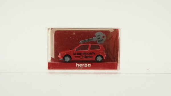 Herpa H0 043953 VW Polo Schlüsseldienst rot