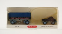 Wiking H0 037104 Unimog U 411 mit Anhänger...