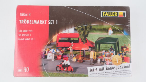 Faller H0 180618 Trödelmarkt Set 1