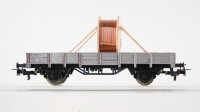 Märklin H0 Konvolut Niederbordwagen mit Ladung "Kabeltrommel" Rungenwagen DB/u.a.