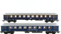 Lima H0 Personenwagen 1.Kl. blau 2. Kl. blau-weiß,...