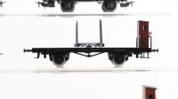 Märklin H0 Konvolut Hochbordwagen "311" Niederbordwagen mit Bremserhaus Drehschemelwagen mit Bremserhaus Kipploren Weinfasswagen Länderbahn (1 Puffer fehlt)