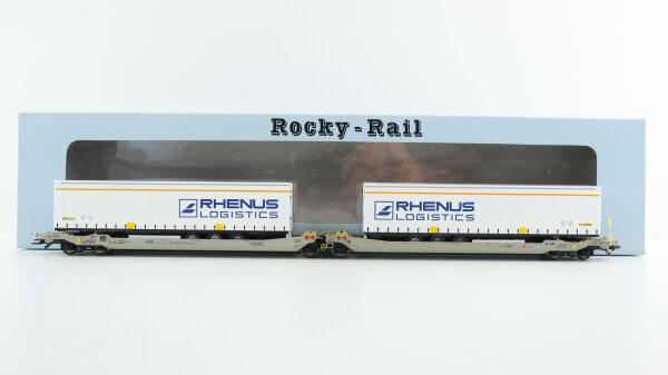 Rocky Rail H0 RR90332 Güterwagen Set Taschenwagen AAE "Rhenus Logostics"
