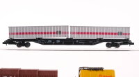 Roco N Konvolut Containertragewagen "DB" Kesselwagen "Shell" Teleskophaubenwagen DB