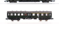 Roco N Konvolut Mitteleinstiegswagen 1./2.Kl., Hilfszuggerätewagen DB