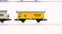 Minitrix N Konvolut Güterwagen Kühlwagen, Kesselwagen, Niederbordwagen, Klappdachwagen DB