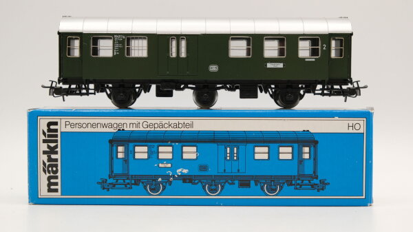 Märklin H0 4080 Personenwagen mit Gepäckabteil 2.KL BD3yge der DB