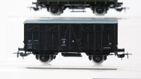 Piko H0 Konvolut Güterwagen 3 x gedeckter Güterwagen, Flachdachwagen, Hochbordwagen SNCF,DB, SNCF