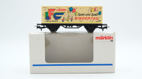 Märklin H0 31962 Behäter-Tragwagen 1. FC märklin Spiel und Spaß Kindertag
