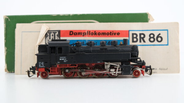 Berliner TT Bahnen TT 2240 Dampflok BR 86 1615-3 DR Gleichstrom (1 Puffer fehlt)