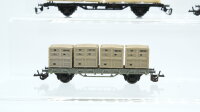 BTTB TT Konvolut Güterwagen 4 x Containerwagen 2 Container, Behältertragwagen 4 Behälter DR