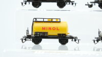 BTTB TT Konvolut Güterwagen Kesselwagen Minol,Mobil,u.a. DR,SJ