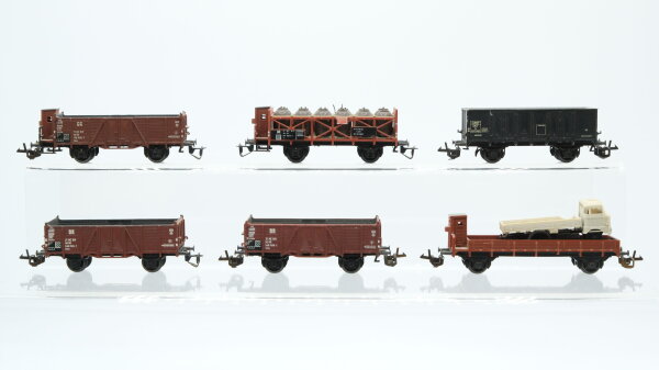 BTTB TT Konvolut Güterwagen Säuretopfwagen, Hochbordwagen, Niederbordwagen DR,SNCF,u.a.