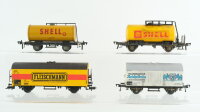 Fleischmann H0 Konvolut Kesselwagen "Shell"...