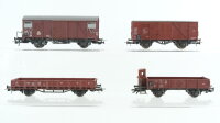 Roco H0 Konvolut Niederbordwagen mit Bremserhaus...
