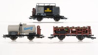 Unbekannt H0 Konvolut Kesselwagen mit Bremserhaus...