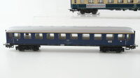 Märklin H0 Konvolut Personenwagen 1.Kl. blau Personenwagen 2.Kl. grün Personenwagen 2.Kl. "Hapag-Lloyd Tours" Autotransportwagen (leicht beschädigt) DB