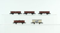 Roco N Konvolut Hochbordwage Gedeckter Güterwagen...