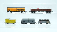 Minitrix N Konvolut Hochbordwagen "Dampf-Bier"...