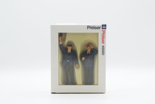 Preiser G 45000 Aufsichtsbeamter, Schaffner (1:22,5)