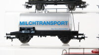 Märklin H0 Konvolut Kesselwagen "Milchtransport/Löschmittelwagen/Miniatur Wunderland" Braunkohlestaubwagen DB